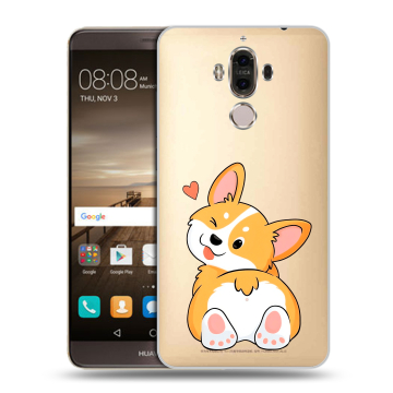Пластиковый чехол на Huawei Mate 9 с принтом Корги Пластиковый чехол на Huawei Mate 9 с принтом Корги