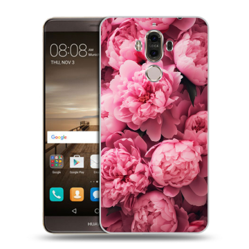 Пластиковый чехол на Huawei Mate 9 с принтом цветы пионы Пластиковый чехол на Huawei Mate 9 с принтом цветы пионы