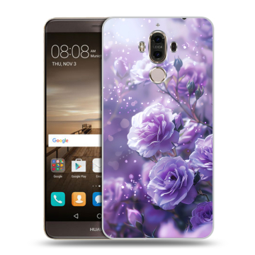Пластиковый чехол на Huawei Mate 9 с принтом Розы цветы