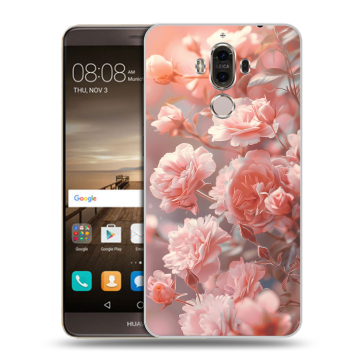 Пластиковый чехол на Huawei Mate 9 с принтом Розовые розы Пластиковый чехол на Huawei Mate 9 с принтом Розовые розы