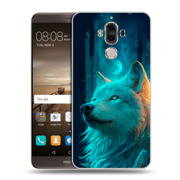 Пластиковый чехол на Huawei Mate 9 с принтом бабочки саккура