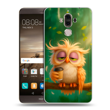 Пластиковый чехол на Huawei Mate 9 с принтом сова Пластиковый чехол на Huawei Mate 9 с принтом сова
