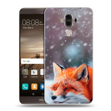 Пластиковый чехол на Huawei Mate 9 с принтом лиса Пластиковый чехол на Huawei Mate 9 с принтом лиса