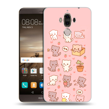 Пластиковый чехол на Huawei Mate 9 с принтом Hello Kitty Хелоу Кити