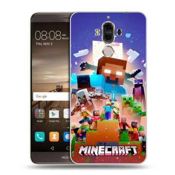 Пластиковый чехол на Huawei Mate 9 с принтом Майнкрафт Minecraft
