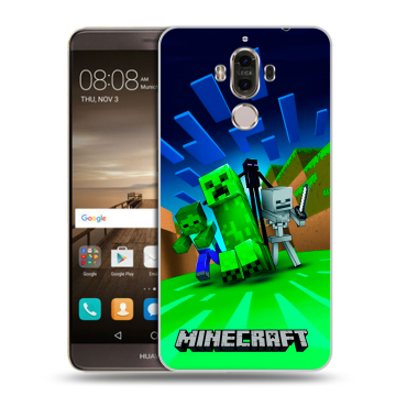 Пластиковый чехол на Huawei Mate 9 с принтом Майнкрафт