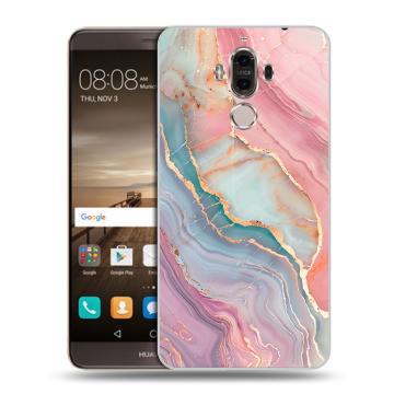 Пластиковый чехол на Huawei Mate 9 с принтом розовый мрамор Пластиковый чехол на Huawei Mate 9 с принтом розовый мрамор