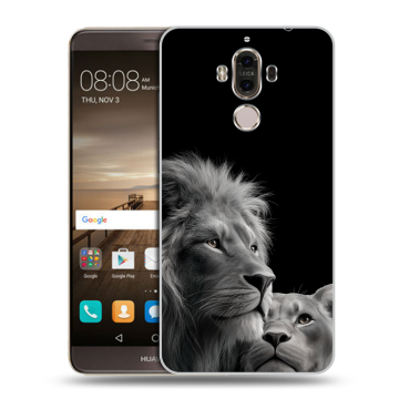 Пластиковый чехол на Huawei Mate 9 с принтом Лев кошки Пластиковый чехол на Huawei Mate 9 с принтом Лев кошки