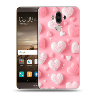 Пластиковый чехол на Huawei Mate 9 с принтом Сердечки Пластиковый чехол на Huawei Mate 9 с принтом Сердечки