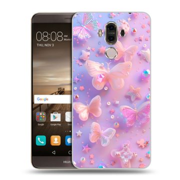 Пластиковый чехол на Huawei Mate 9 с принтом Бабочки