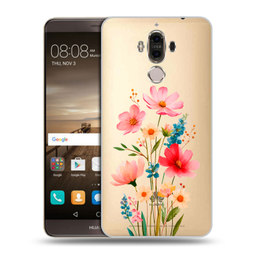 Пластиковый чехол на Huawei Mate 9 с принтом Цветы Пластиковый чехол на Huawei Mate 9 с принтом Цветы
