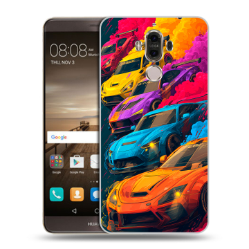 Пластиковый чехол на Huawei Mate 9 с принтом Тачки Пластиковый чехол на Huawei Mate 9 с принтом Тачки