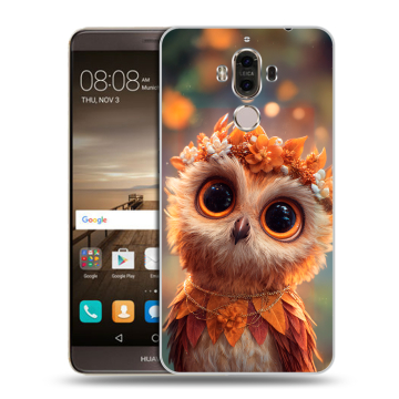 Пластиковый чехол на Huawei Mate 9 с принтом Милая сова Пластиковый чехол на Huawei Mate 9 с принтом Милая сова