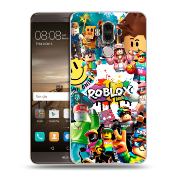 Пластиковый чехол на Huawei Mate 9 с принтом Roblox Роблокс
