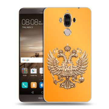 Пластиковый чехол на Huawei Mate 9 с принтом Герб Флаг России Пластиковый чехол на Huawei Mate 9 с принтом Герб Флаг России