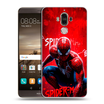 Пластиковый чехол на Huawei Mate 9 с принтом Spiderman Человек паук