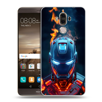 Пластиковый чехол на Huawei Mate 9 с принтом IronMan Железный человек