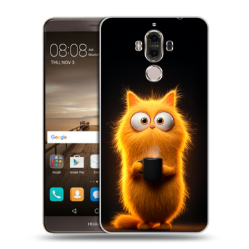 Пластиковый чехол на Huawei Mate 9 с принтом Смешной кот Пластиковый чехол на Huawei Mate 9 с принтом Смешной кот