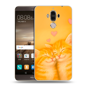 Пластиковый чехол на Huawei Mate 9 с принтом Милые котята Пластиковый чехол на Huawei Mate 9 с принтом Милые котята