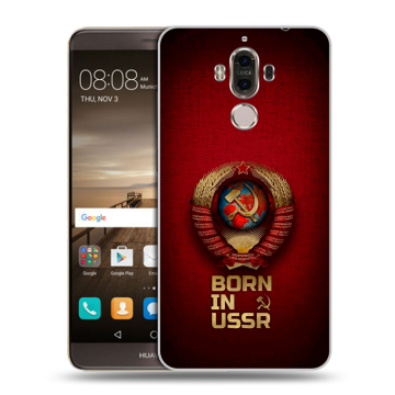 Пластиковый чехол на Huawei Mate 9 с принтом Флаг Герб СССР Пластиковый чехол на Huawei Mate 9 с принтом Флаг Герб СССР
