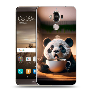 Пластиковый чехол на Huawei Mate 9 с принтом смешная панда Пластиковый чехол на Huawei Mate 9 с принтом смешная панда