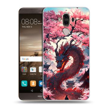 Пластиковый чехол на Huawei Mate 9 с принтом Дракон Японский Пластиковый чехол на Huawei Mate 9 с принтом Дракон Японский