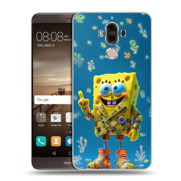 Пластиковый чехол на Huawei Mate 9 с принтом Спанч боб Спанчбоб Пластиковый чехол на Huawei Mate 9 с принтом Спанч боб Спанчбоб
