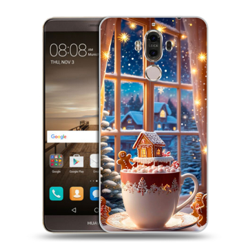 Пластиковый чехол на Huawei Mate 9 с принтом Новый год Пластиковый чехол на Huawei Mate 9 с принтом Новый год