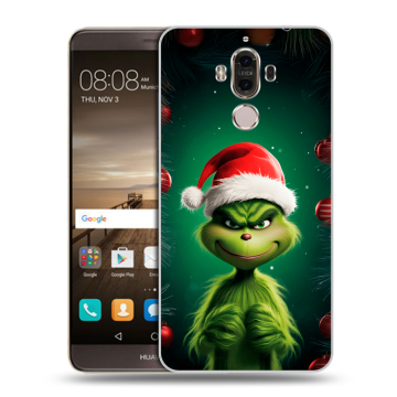 Пластиковый чехол на Huawei Mate 9 с принтом Гринч Новый год Рождество Пластиковый чехол на Huawei Mate 9 с принтом Гринч Новый год Рождество