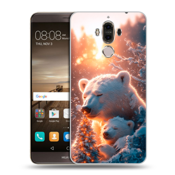 Пластиковый чехол на Huawei Mate 9 с принтом Новый год Пластиковый чехол на Huawei Mate 9 с принтом Новый год