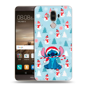Пластиковый чехол на Huawei Mate 9 с принтом Стич Новый год Пластиковый чехол на Huawei Mate 9 с принтом Стич Новый год