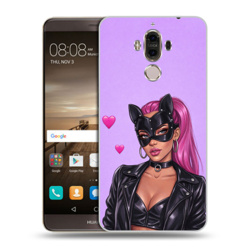 Пластиковый чехол на Huawei Mate 9 с принтом женский Пластиковый чехол на Huawei Mate 9 с принтом женский