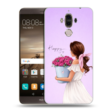 Пластиковый чехол на Huawei Mate 9 с принтом женский Пластиковый чехол на Huawei Mate 9 с принтом женский