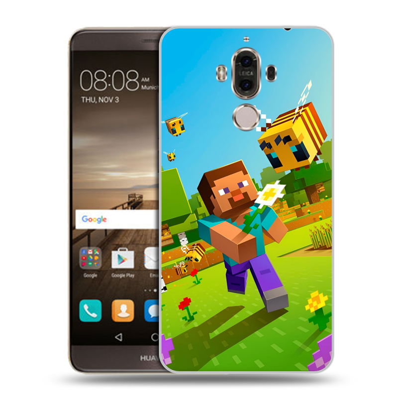 Пластиковый чехол на Huawei Mate 9 с принтом Майнкрафт Minecraft Пластиковый чехол на Huawei Mate 9 с принтом Майнкрафт Minecraft