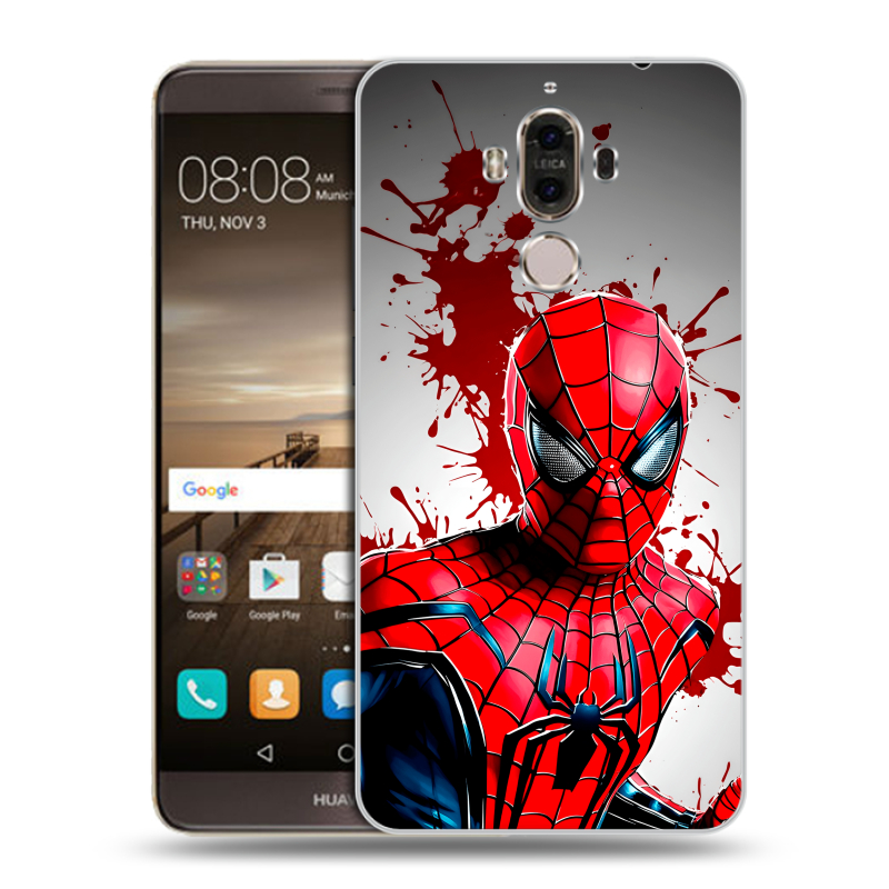 Пластиковый чехол на Huawei Mate 9 с принтом Spiderman Человек паук Пластиковый чехол на Huawei Mate 9 с принтом Spiderman Человек паук