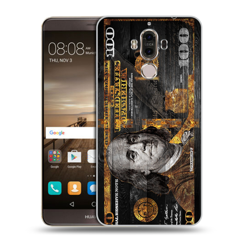 Пластиковый чехол на Huawei Mate 9 с принтом Доллар деньги Пластиковый чехол на Huawei Mate 9 с принтом Доллар деньги