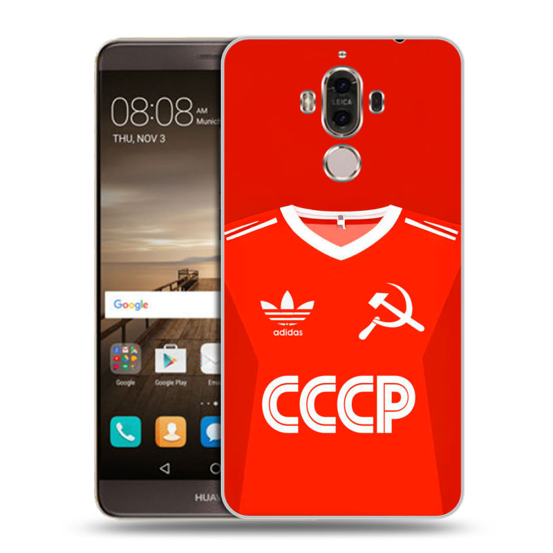 Пластиковый чехол на Huawei Mate 9 с принтом Флаг Герб СССР Пластиковый чехол на Huawei Mate 9 с принтом Флаг Герб СССР