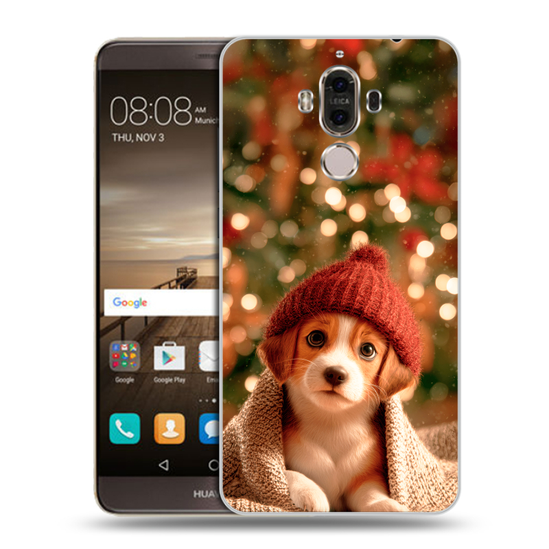 Пластиковый чехол на Huawei Mate 9 с принтом Новый год Пластиковый чехол на Huawei Mate 9 с принтом Новый год