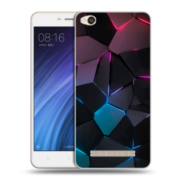 Силиконовый чехол на Xiaomi RedMi 4A с принтом Геометрия неона Силиконовый чехол на Xiaomi RedMi 4A с принтом Геометрия неона