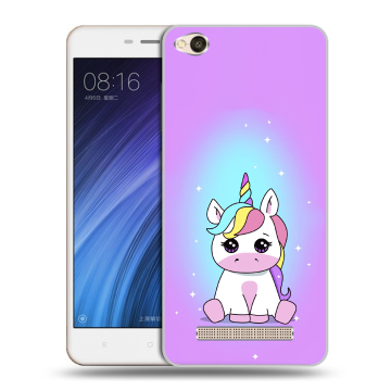 Силиконовый чехол на Xiaomi RedMi 4A с принтом Единорог Силиконовый чехол на Xiaomi RedMi 4A с принтом Единорог