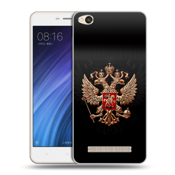 Силиконовый чехол на Xiaomi RedMi 4A с принтом Герб России Силиконовый чехол на Xiaomi RedMi 4A с принтом Герб России