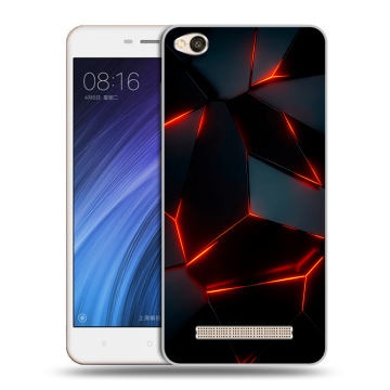 Силиконовый чехол на Xiaomi RedMi 4A с принтом Яркие абстракции Силиконовый чехол на Xiaomi RedMi 4A с принтом Яркие абстракции