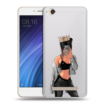 Силиконовый чехол на Xiaomi RedMi 4A с принтом Женские принты Силиконовый чехол на Xiaomi RedMi 4A с принтом Женские принты