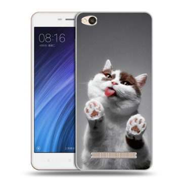 Силиконовый чехол на Xiaomi RedMi 4A с принтом Коты Силиконовый чехол на Xiaomi RedMi 4A с принтом Коты