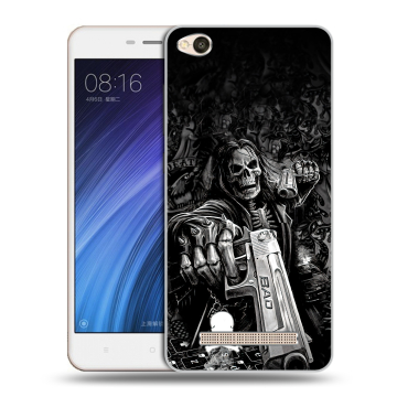 Силиконовый чехол на Xiaomi RedMi 4A с принтом Скелет Силиконовый чехол на Xiaomi RedMi 4A с принтом Скелет