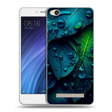 Силиконовый чехол на Xiaomi RedMi 4A с принтом Листья Силиконовый чехол на Xiaomi RedMi 4A с принтом Листья