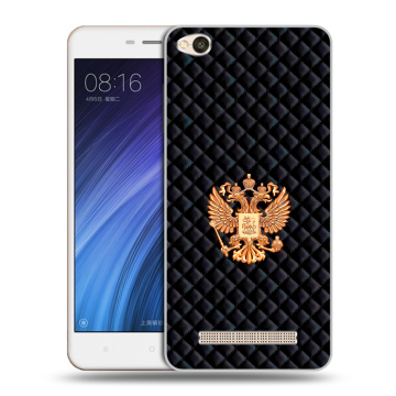 Силиконовый чехол на Xiaomi RedMi 4A с принтом Герб России принт