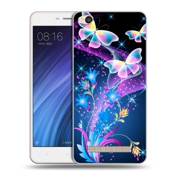 Силиконовый чехол на Xiaomi RedMi 4A с принтом Бабочки