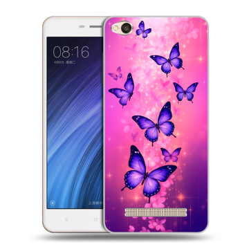 Силиконовый чехол на Xiaomi RedMi 4A с принтом Бабочки