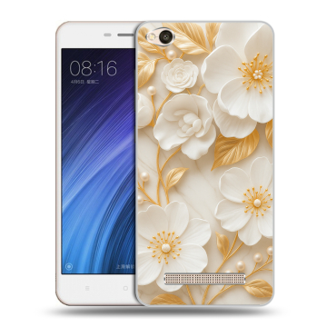 Силиконовый чехол на Xiaomi RedMi 4A с принтом Цветы